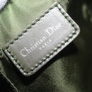 Christian Dior Trotter Canvas Accessory Pouch Khaki Silver Auth mr2991V-18