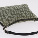 Christian Dior Trotter Canvas Accessory Pouch Khaki Silver Auth mr2991V-6