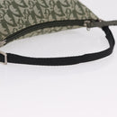 Christian Dior Trotter Canvas Accessory Pouch Khaki Silver Auth mr2991V-7