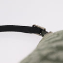 Christian Dior Trotter Canvas Accessory Pouch Khaki Silver Auth mr2991V-9