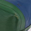 LOUIS VUITTON Epi Noe Shoulder Bag Green Blue M44044 LV Auth mr2992-19