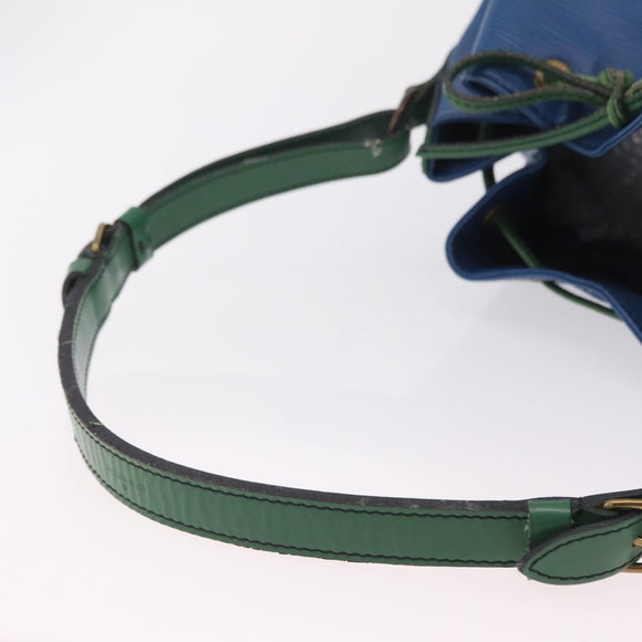LOUIS VUITTON Epi Noe Shoulder Bag Green Blue M44044 LV Auth mr2992