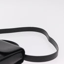 CELINE Hand Bag Leather 2way Black Gold Tone Auth mr2993-16