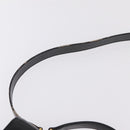 CELINE Hand Bag Leather 2way Black Gold Tone Auth mr2993-17