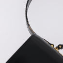 CELINE Hand Bag Leather 2way Black Gold Tone Auth mr2993-8
