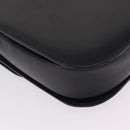 CELINE Hand Bag Leather 2way Black Gold Tone Auth mr2993-20