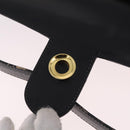 CELINE Hand Bag Leather 2way Black Gold Tone Auth mr2993-25