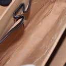 CELINE Hand Bag Leather 2way Black Gold Tone Auth mr2993-10