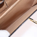 CELINE Hand Bag Leather 2way Black Gold Tone Auth mr2993-30