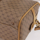 GUCCI Micro GG Web Sherry Line Hand Bag PVC 2way Beige 002 58 4422 Auth mr2994-24