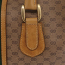 GUCCI Micro GG Web Sherry Line Hand Bag PVC 2way Beige 002 58 4422 Auth mr2994-2