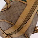 GUCCI Micro GG Web Sherry Line Hand Bag PVC 2way Beige 002 58 4422 Auth mr2994-14