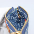 LOUIS VUITTON Monogram Denim Pochette Cles Coin Purse Blue M82961 Auth mr2995V-19
