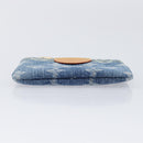 LOUIS VUITTON Monogram Denim Pochette Cles Coin Purse Blue M82961 Auth mr2995V-6