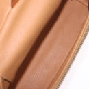CELINE Macadam Canvas Vanity Cosmetic Pouch PVC Brown Auth mr2997A-19