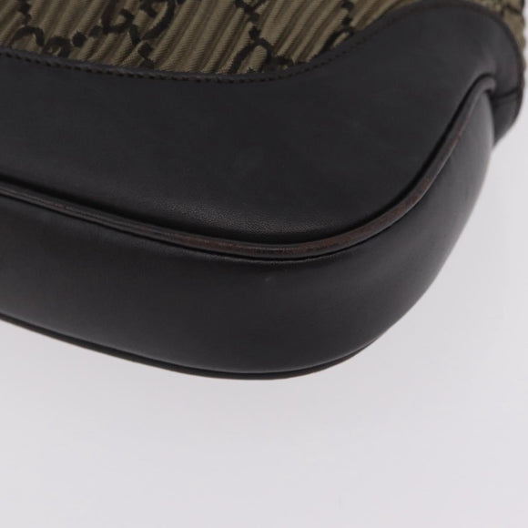 GUCCI GG Canvas Jackie Shoulder Bag Brown Silver 001 3306 Auth mr3000V