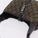 GUCCI GG Canvas Jackie Shoulder Bag Brown Silver 001 3306 Auth mr3000V-6