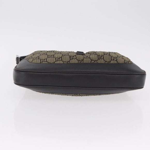 GUCCI GG Canvas Jackie Shoulder Bag Brown Silver 001 3306 Auth mr3000V