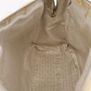 CHANEL Hand Bag Canvas Beige Silver CC Auth mr3001A-25