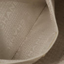 CHANEL Hand Bag Canvas Beige Silver CC Auth mr3001A-29