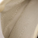 CHANEL Hand Bag Canvas Beige Silver CC Auth mr3001A-30
