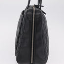 CHANEL Hand Bag Caviar Skin Black Gold Tone CC Auth mr3003V-4