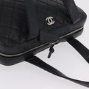 CHANEL Hand Bag Caviar Skin Black Gold Tone CC Auth mr3003V-6