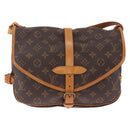 LOUIS VUITTON Monogram Saumur 30 Shoulder Bag M42256 LV Auth mr3006V-2