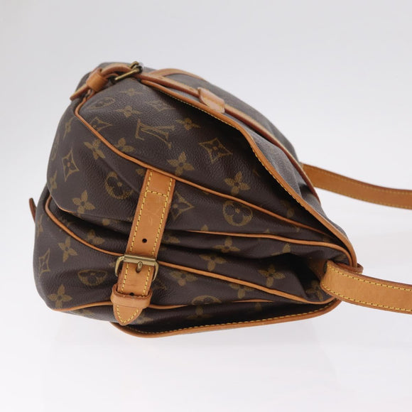 LOUIS VUITTON Monogram Saumur 30 Shoulder Bag M42256 LV Auth mr3006V