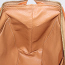 CELINE Macadam Canvas Pouch PVC Brown Gold Tone Auth mr3008A-19
