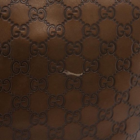 GUCCI GuccissimaGG Shoulder Bag Leather Bronze Gold Tone 269958 Auth mr3015A