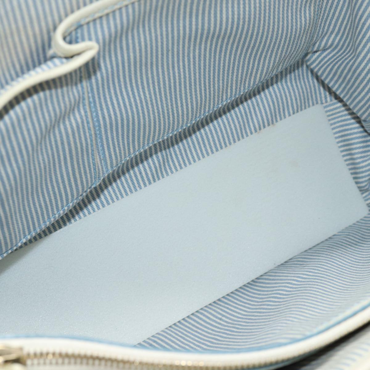 CELINE C Macadam Canvas Hand Bag Light Blue Auth mr302