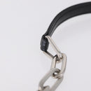 PRADA Chain Shoulder Bag Leather Black Silver Auth mr3021-10