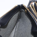 CELINE Trio Shoulder Bag Leather Black Gold Tone Auth mr3023-31