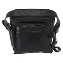 BOTTEGA VENETA INTRECCIATO Shoulder Bag Leather Black 121604 Auth mr3025-2