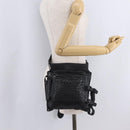 BOTTEGA VENETA INTRECCIATO Shoulder Bag Leather Black 121604 Auth mr3025-25