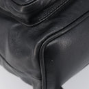 GUCCI Bamboo Backpack Leather Black Gold Tone 003 38 0016 Auth mr3026A-13