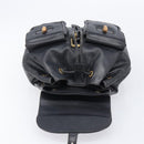 GUCCI Bamboo Backpack Leather Black Gold Tone 003 38 0016 Auth mr3026A-19