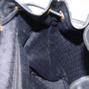 GUCCI Bamboo Backpack Leather Black Gold Tone 003 38 0016 Auth mr3026A-23