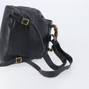 GUCCI Bamboo Backpack Leather Black Gold Tone 003 38 0016 Auth mr3026A-9