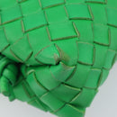 BOTTEGA VENETA INTRECCIATO Mini Barakito Shoulder Bag Leather Green Auth mr3028V-16
