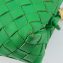BOTTEGA VENETA INTRECCIATO Mini Barakito Shoulder Bag Leather Green Auth mr3028V-17