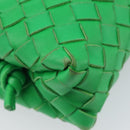 BOTTEGA VENETA INTRECCIATO Mini Barakito Shoulder Bag Leather Green Auth mr3028V-18