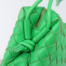 BOTTEGA VENETA INTRECCIATO Mini Barakito Shoulder Bag Leather Green Auth mr3028V-19