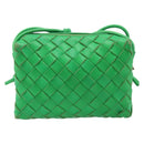 BOTTEGA VENETA INTRECCIATO Mini Barakito Shoulder Bag Leather Green Auth mr3028V-2