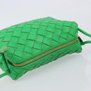 BOTTEGA VENETA INTRECCIATO Mini Barakito Shoulder Bag Leather Green Auth mr3028V-6