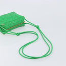 BOTTEGA VENETA INTRECCIATO Mini Barakito Shoulder Bag Leather Green Auth mr3028V-7