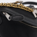 BALENCIAGA Souvenir Body Bag Leather Black Silver 531550 Auth mr3029A-21