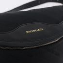 BALENCIAGA Souvenir Body Bag Leather Black Silver 531550 Auth mr3029A-22