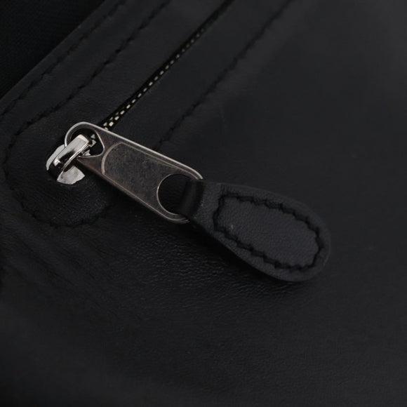 BALENCIAGA Souvenir Body Bag Leather Black Silver 531550 Auth mr3029A